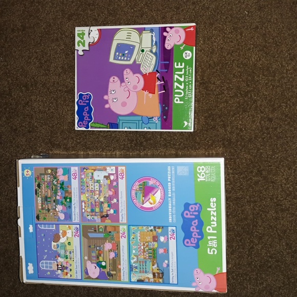 Peppa Pig Puzzles Bundle of 2 - Picture 1 of 3